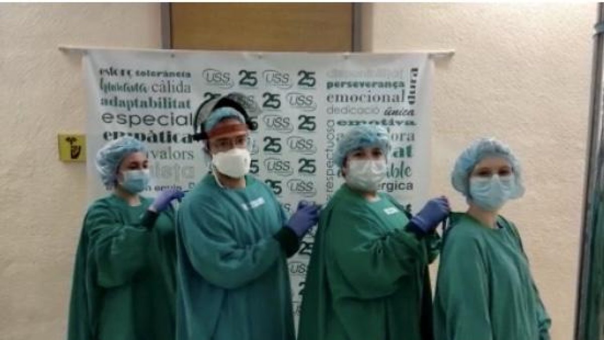 Personal de la Unidad Sociosanitaria del Santa Maria.