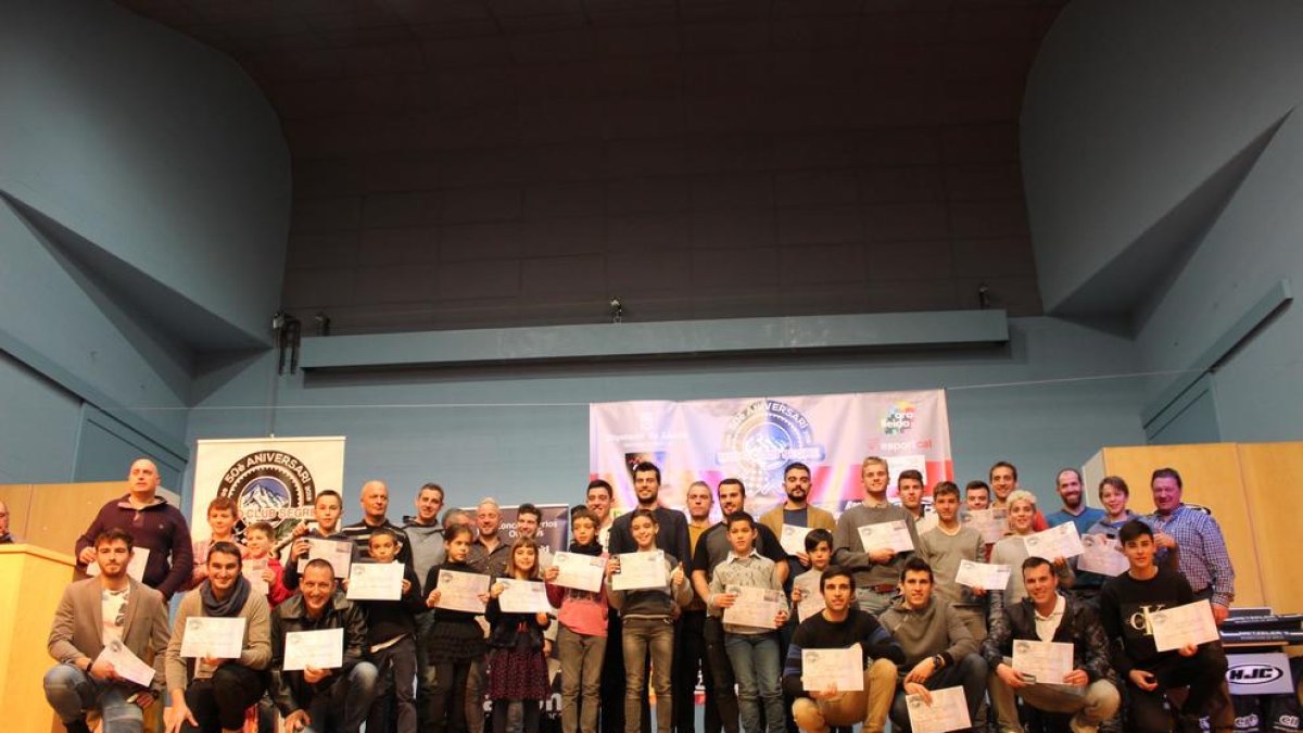 En la imagen, algunos de los pilotos que esta temporada han participado bajo la licencia del club leridano.