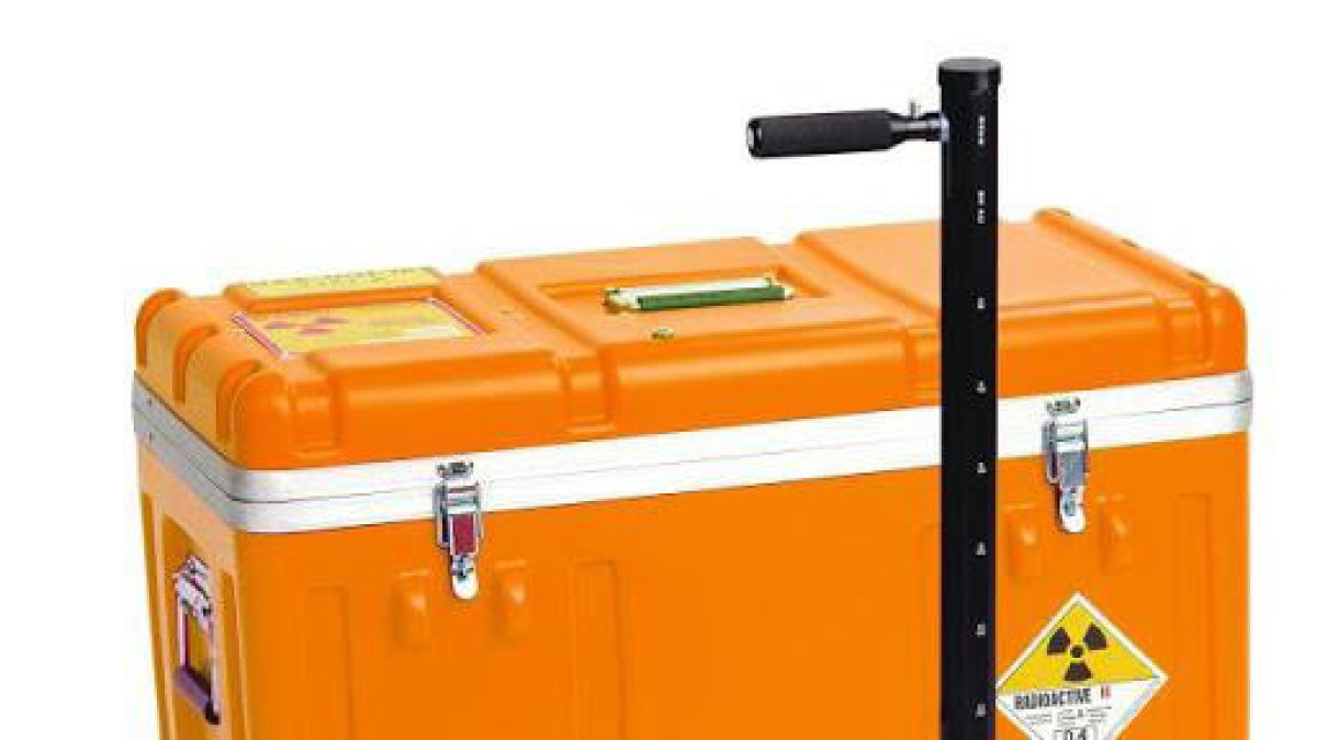 Imagen de uno de los aparatos radiactivos que se han perdido.