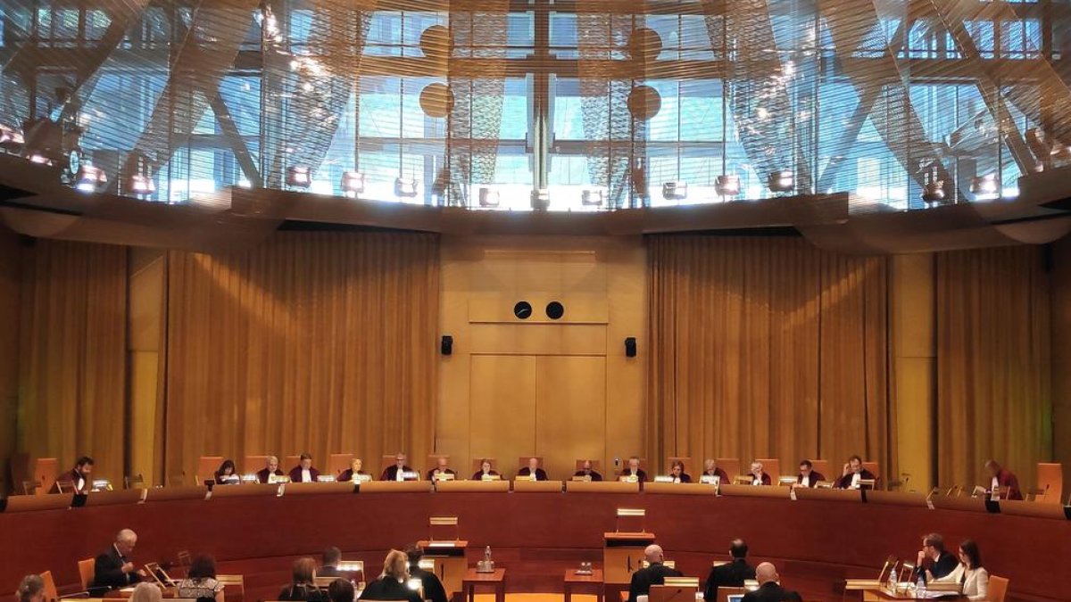 Sala del Tribunal de Justícia de la Unió Europea (TJUE).