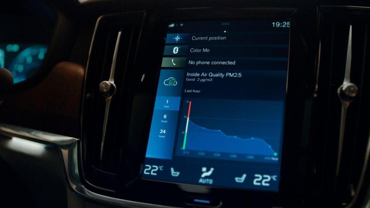Respirar aire pur a l'interior dels nous Volvo