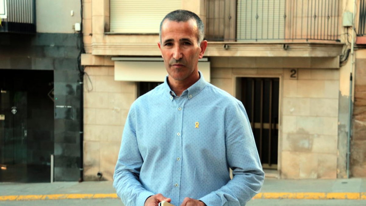 L'alcalde d'Alcarràs i candidat d'ERC a les eleccions europees, Miquel Serra.