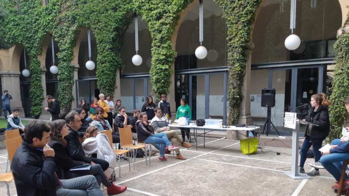 Imagen de la presentación de la ILP Universitats ayer en la UdL