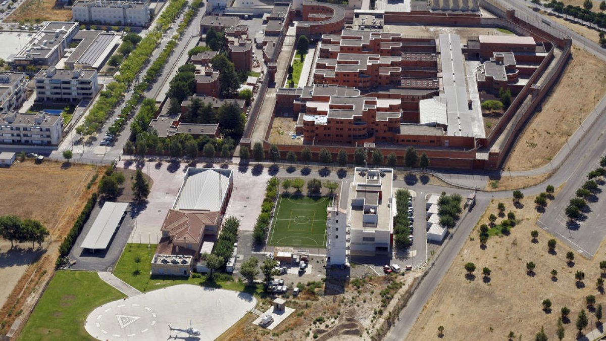 Vista aèria del parc de Bombers de Lleida.