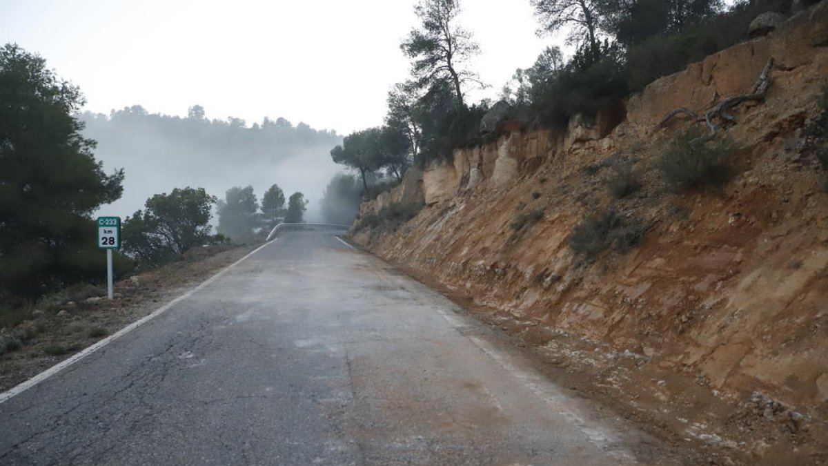 La carretera va quedar totalment neta a primera hora de la tarda.
