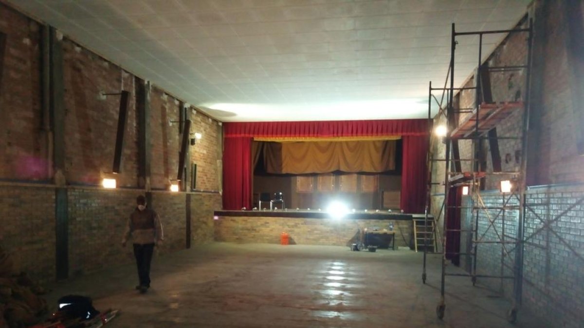 Las obras que se están llevando a cabo en el Teatre de l’Abadia.