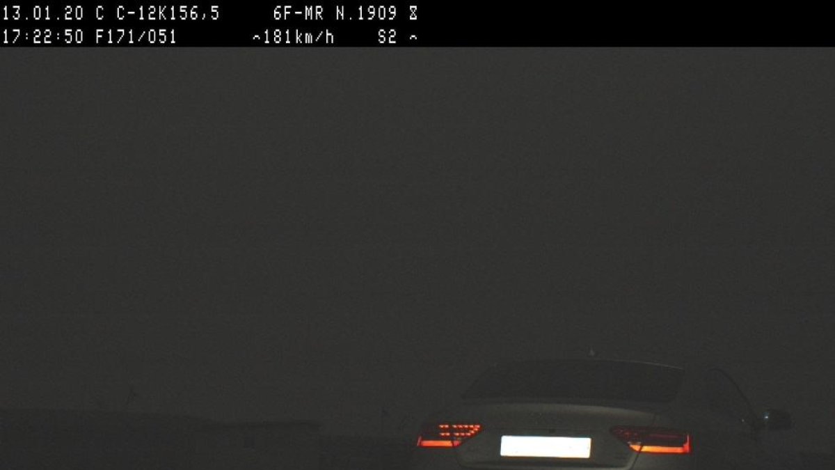 'Caçat' un conductor a 181 quilòmetres per hora a la C-12 a Menàrguens