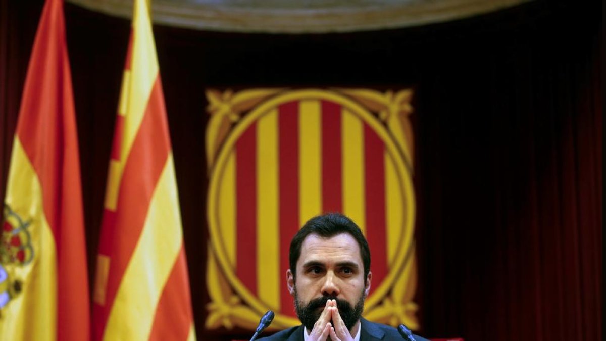 El presidente del Parlament de Catalunya, Roger Torrent.