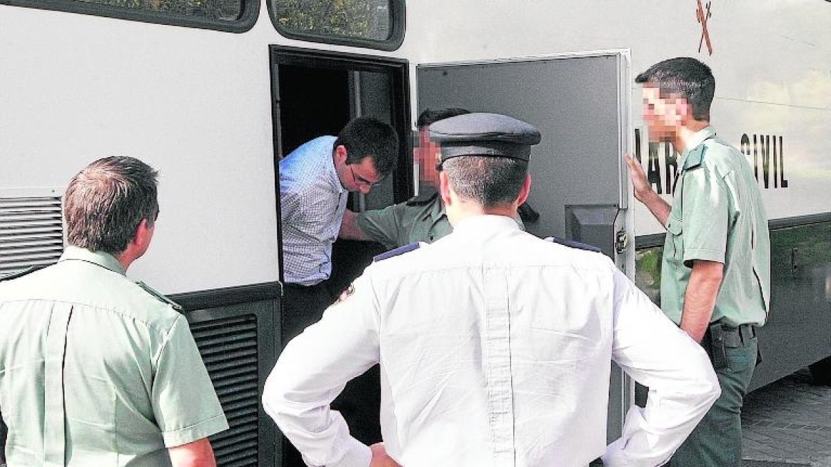 Eduard Sánchez, quan va ser arrestat el març del 2005.