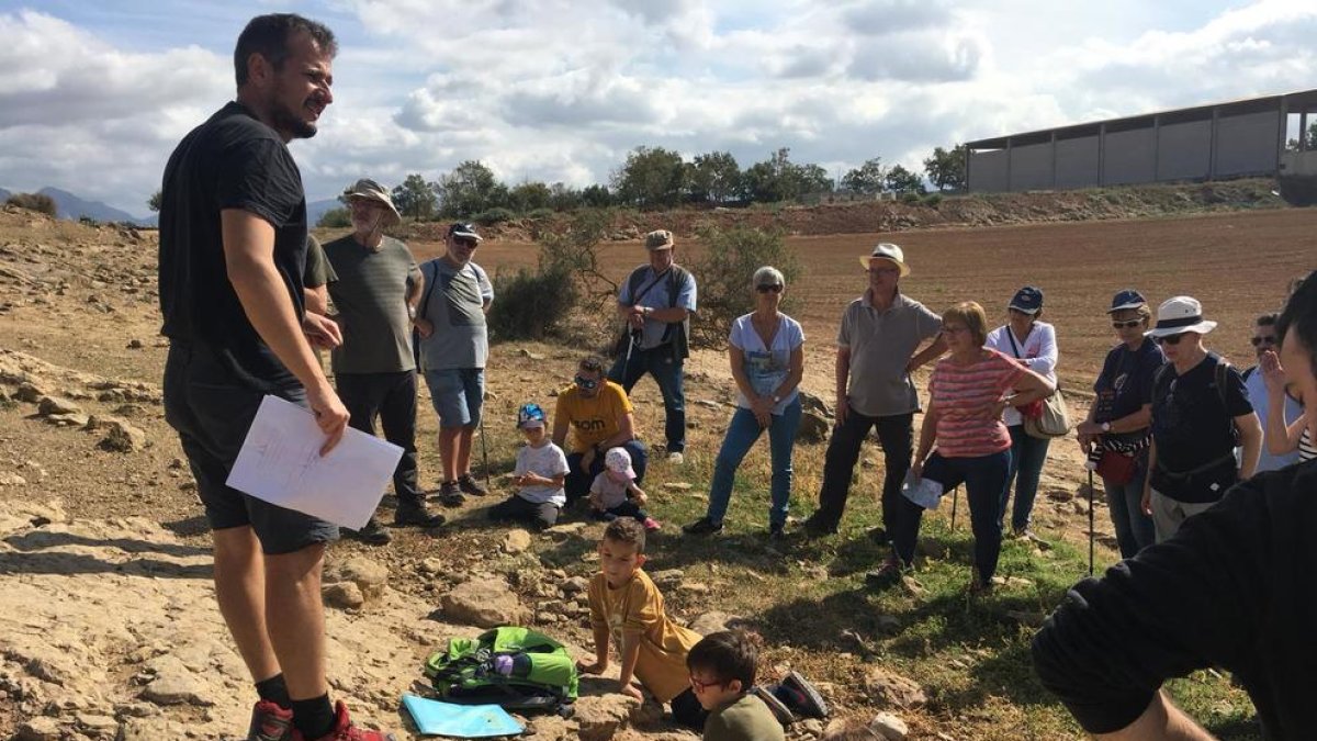 Vista al jaciment paleontològic d’Isona i Conca Dellà.