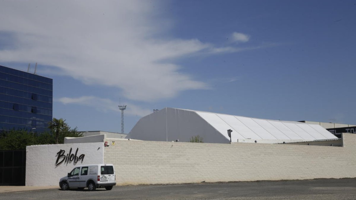 Imatge de l’exterior de la discoteca Biloba, al polígon Neoparc.