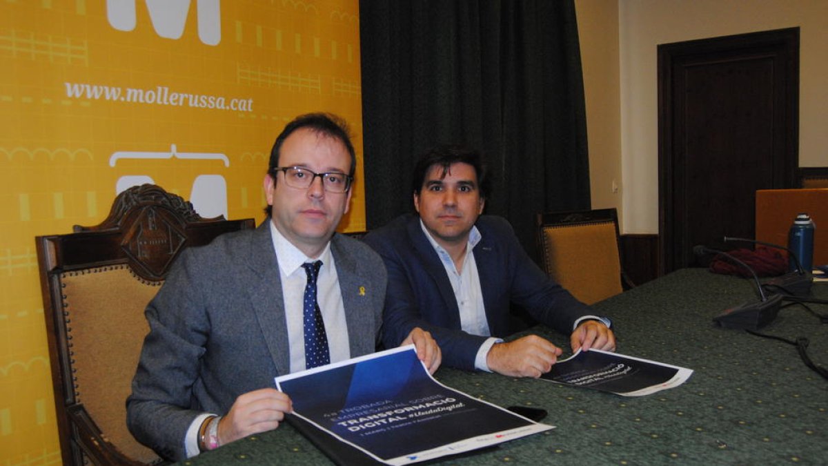 Marc Solsona, amb Narcís Romà.