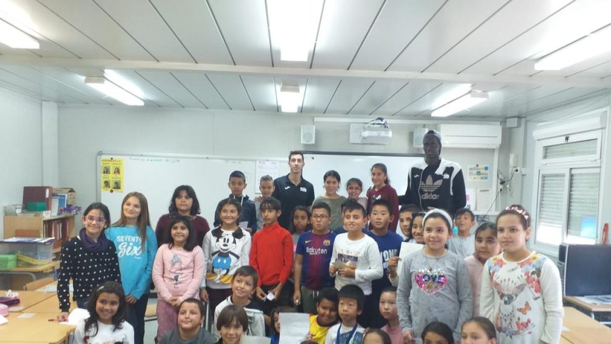 Chapela i Diene van visitar ahir l’Escola Pinyana.