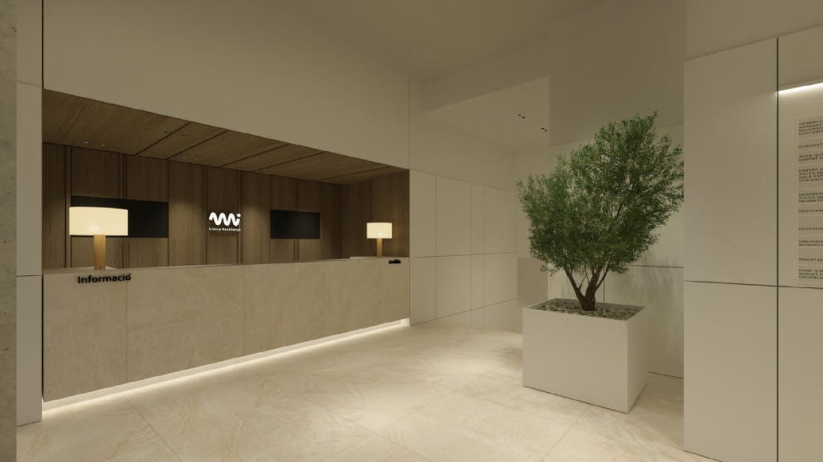 Imatge de l’interior de la clínica NovAliança, que està en la fase final de les obres.