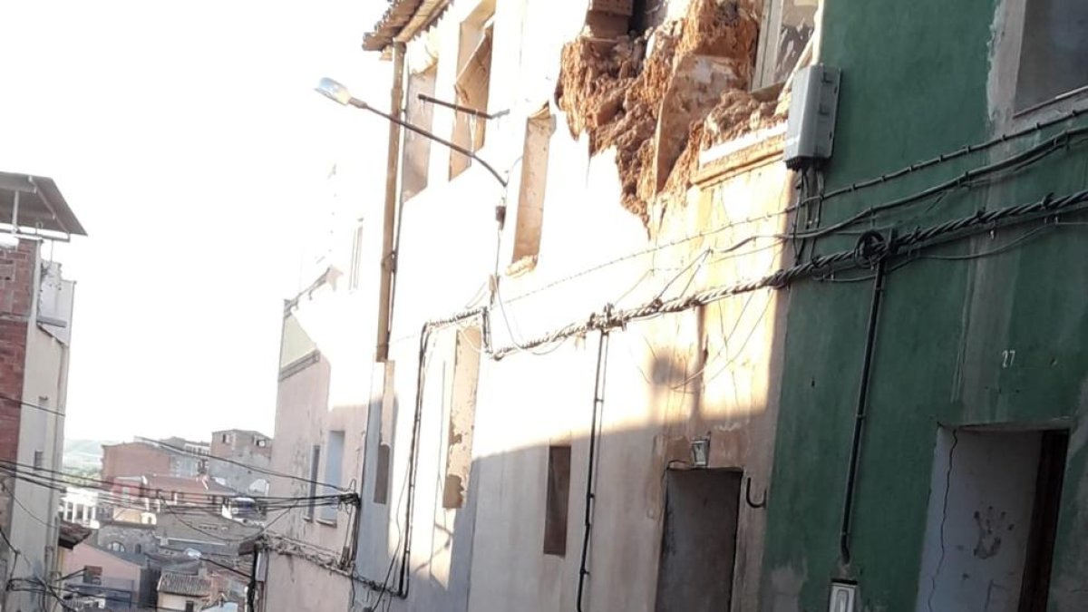 Imatge que presenten algunes cases del centre històric.