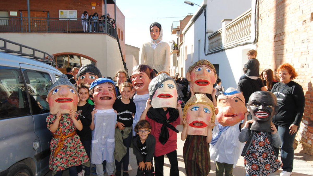 Pequeños capgrossos que participaron en la fiesta.