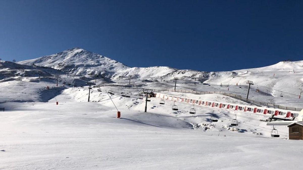 Imagen de las pistas de la estación de Boí Taüll cubiertas de nieve el pasado fin de semana.