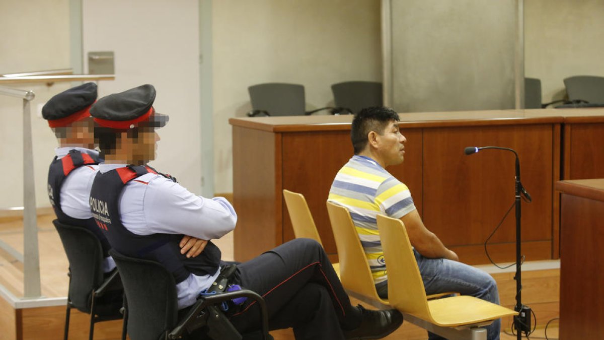 El condemnat durant la celebració del judici a l’Audiència de Lleida el maig del 2018.