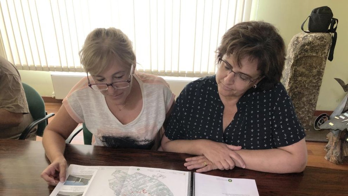 La presentació del carril bici fa un any.