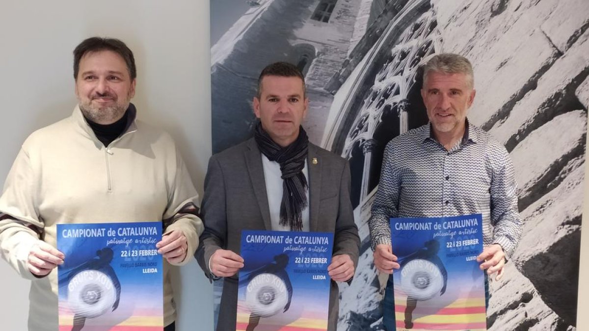 Eduard Casals, Sergio González y Toni Guiu, ayer durante la presentación