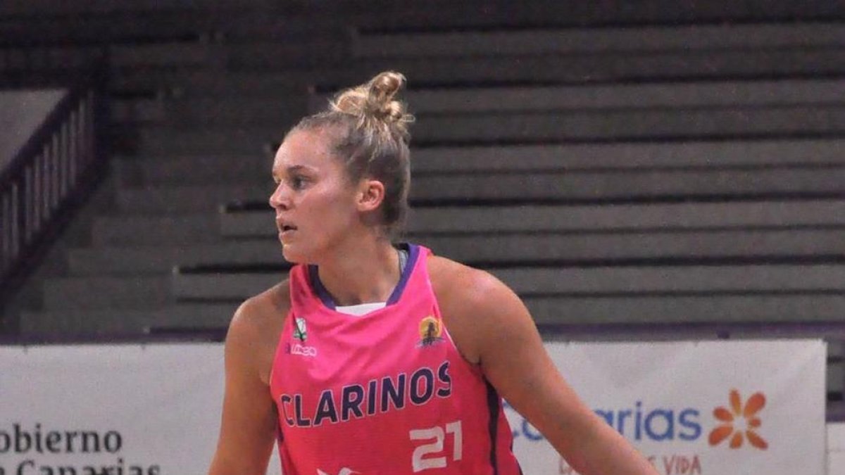 La estadounidense, durante su paso en el Clarinos Tenerife.