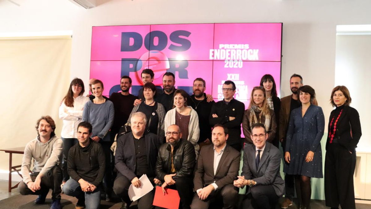 Galardonados ayer por la revista ‘Enderrock’, entre ellos la cafetería Slàvia de Les Borges Blanques.