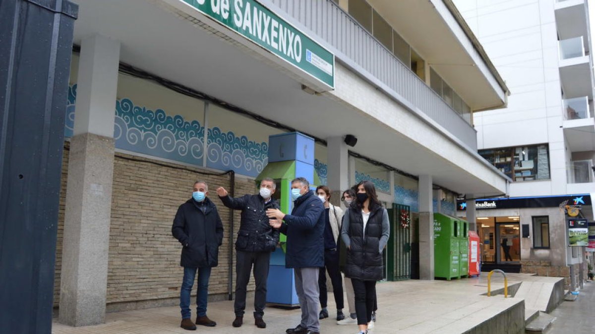 Visita de l’equip d’arquitectes lleidatans a Sanxenxo.