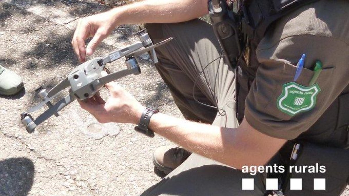Imatge del dron interceptat a Camarasa.