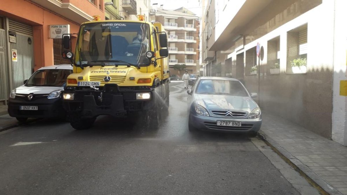 En Sort desinfectaron los días 3 y 9 de abril y hoy volverán a desplazarse al municipio.