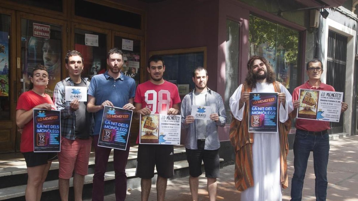 Presentació ahir del festival Lo Memefest, que recordarà el 40 aniversari de ‘La vida de Brian’.