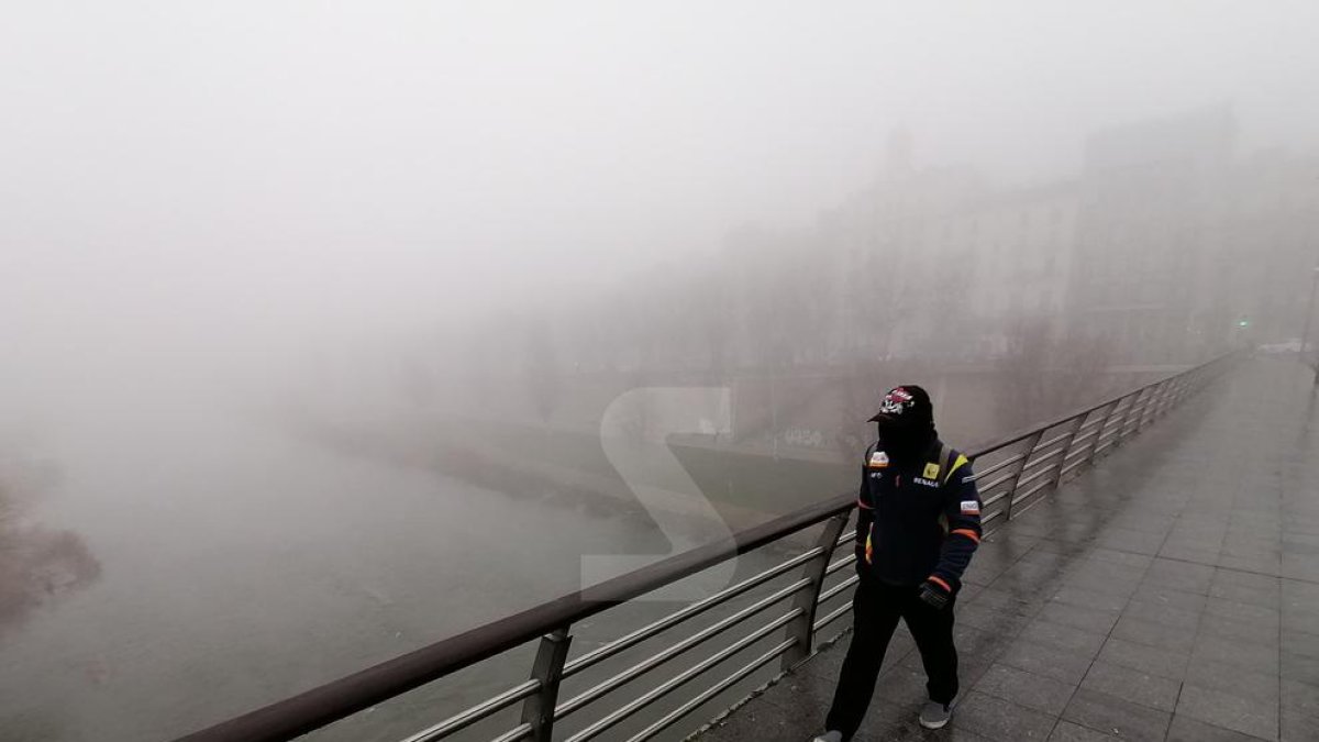 Vista del riu Segre des del pont Vell.