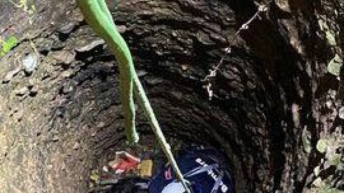 Rescaten un gos que havia caigut en un pou de 9 metres a Isona i Conca Dellà