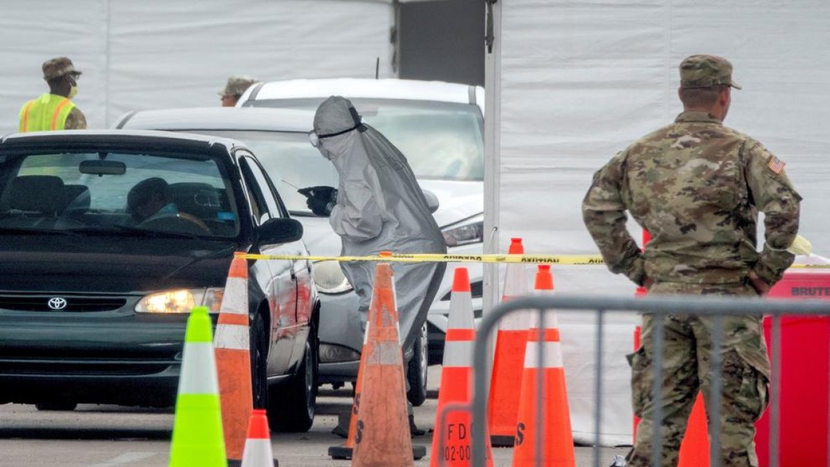 Realización de test en el estado de Florida.
