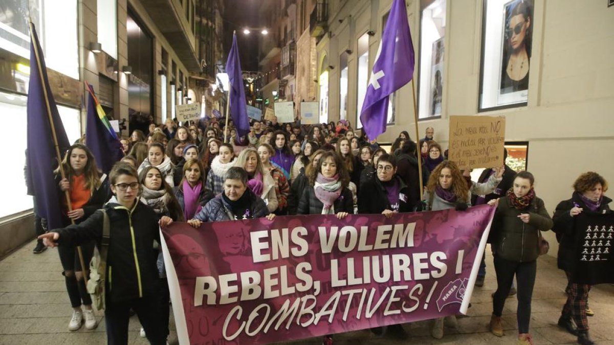 Imagen de archivo de una protesta contra la violencia machista.