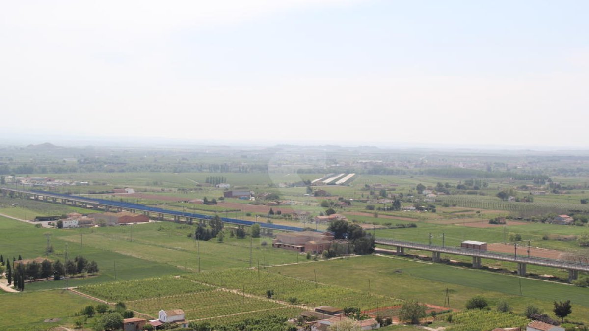 Una vista de l'Horta de Lleida.