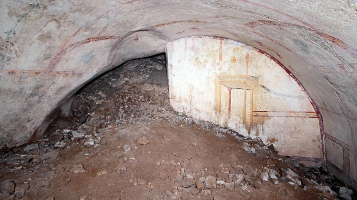 Interior de l’estança recentment descoberta.