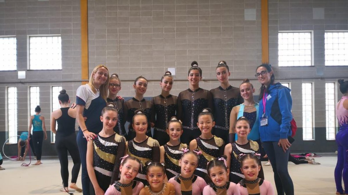 Vuit medalles per al CN Lleida en rítmica