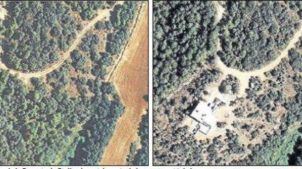 Jutjats per construir una casa al mig d'un bosc a la Baronia de Rialb