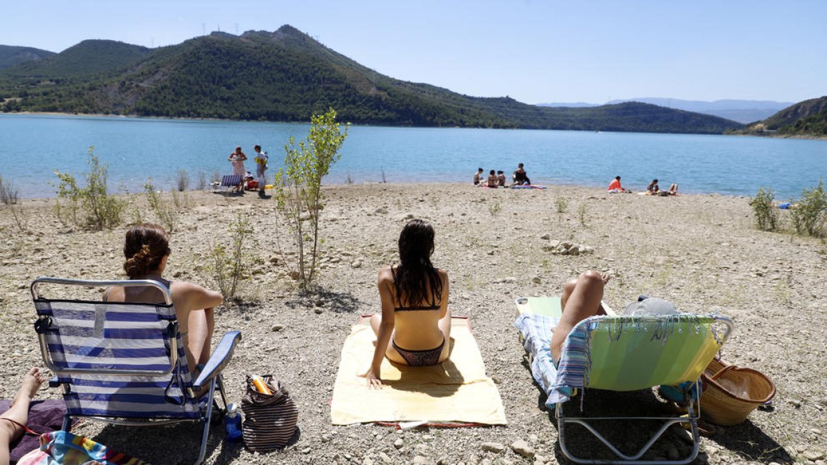 El pantano de Sant Antoni es una de las zonas de baño que hay en las comarcas de Lleida.