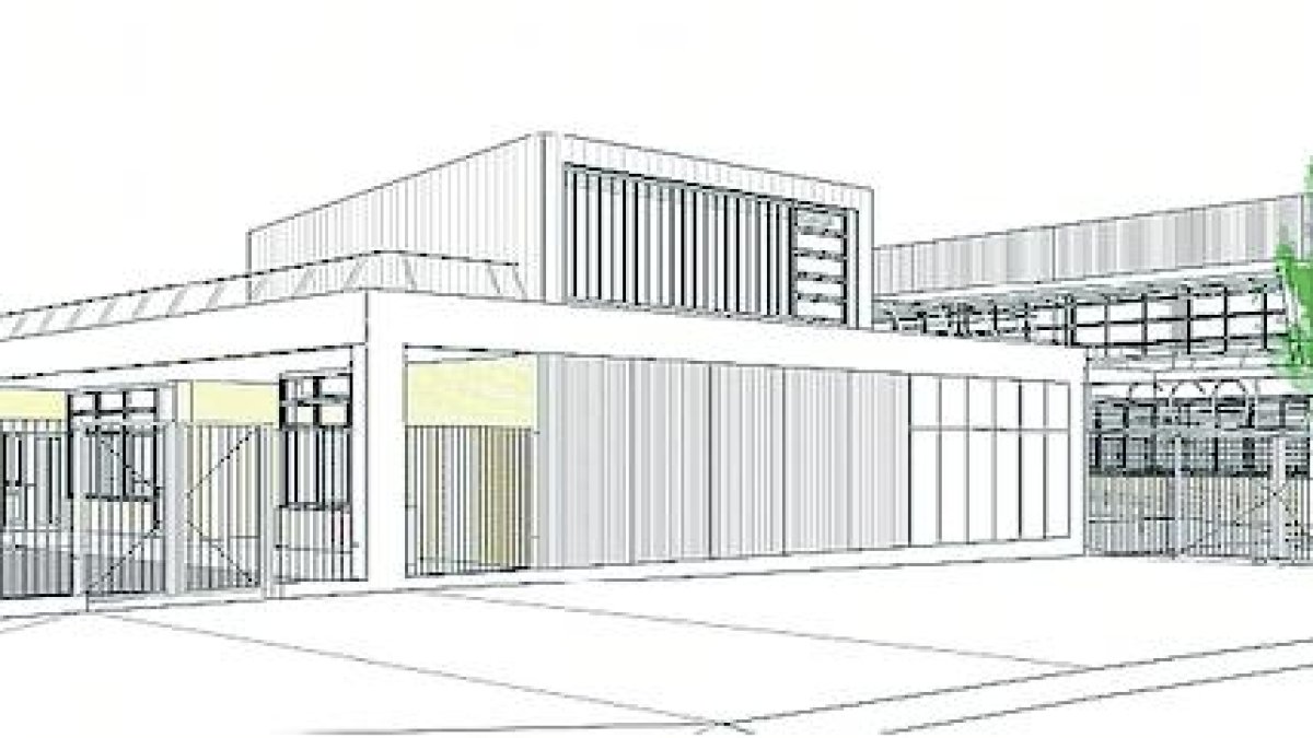 Maqueta virtual de com serà la futura escola.