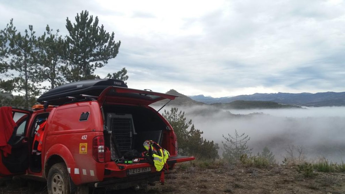 Imagen de la niebla que había ayer por la mañana en la zona.