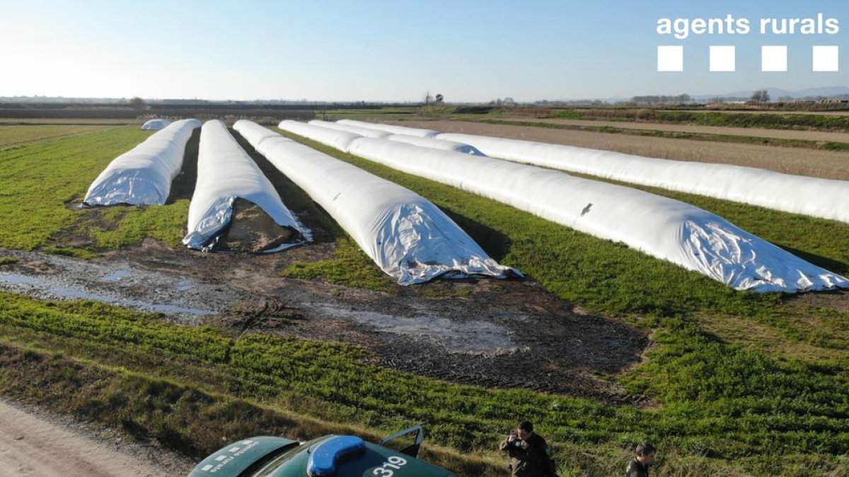 Imatge d’un dels abocaments de lixiviats.