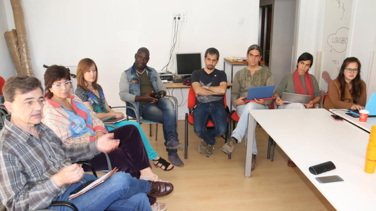 Un momento de la asamblea del Comú.
