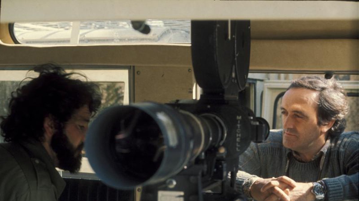 El divulgador Félix Rodríguez de la Fuente durant un rodatge.