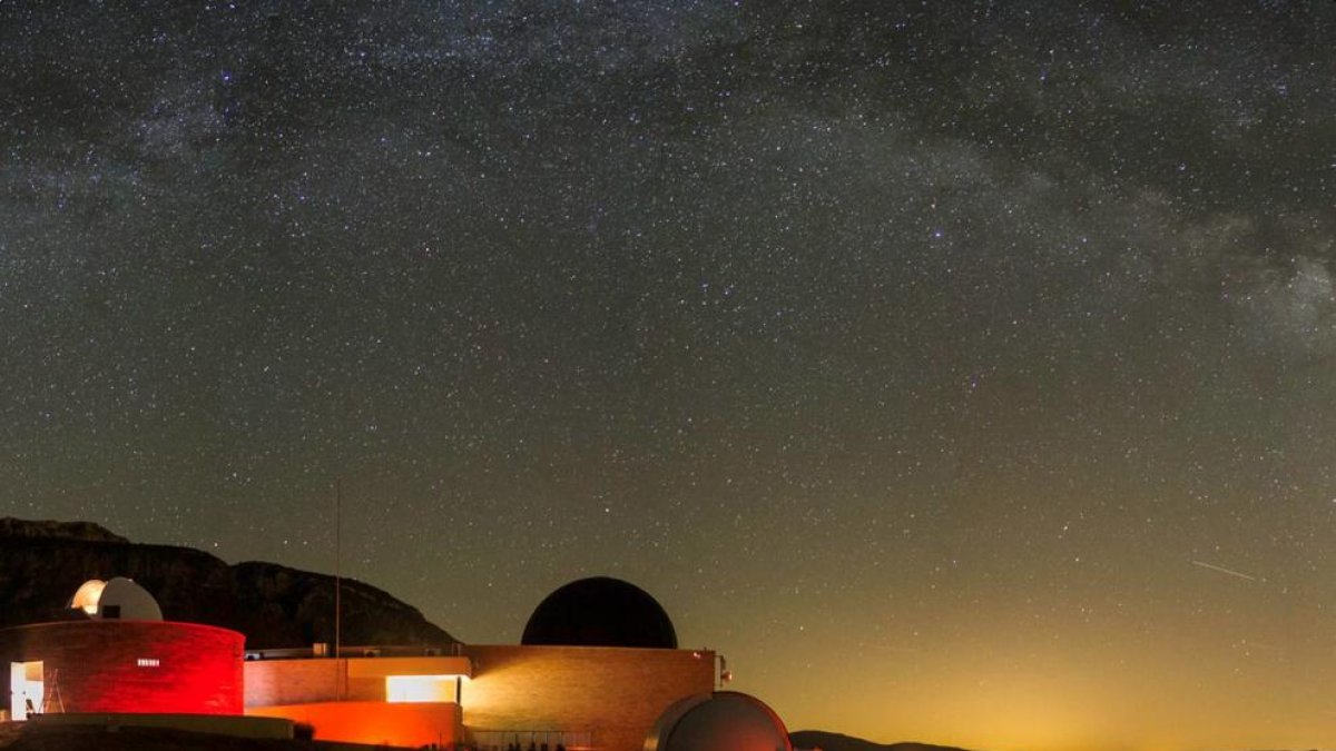 Vista del Parc Astronòmic del Montsec (PAM), en Àger.