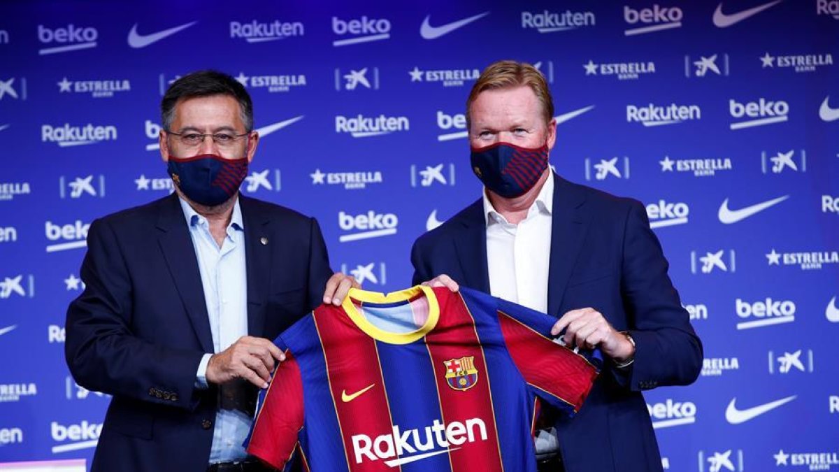 Bartomeu presentant Koeman.