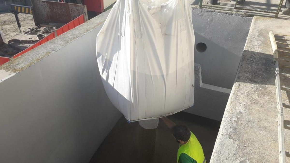 Les obres a la planta potabilitzadora.