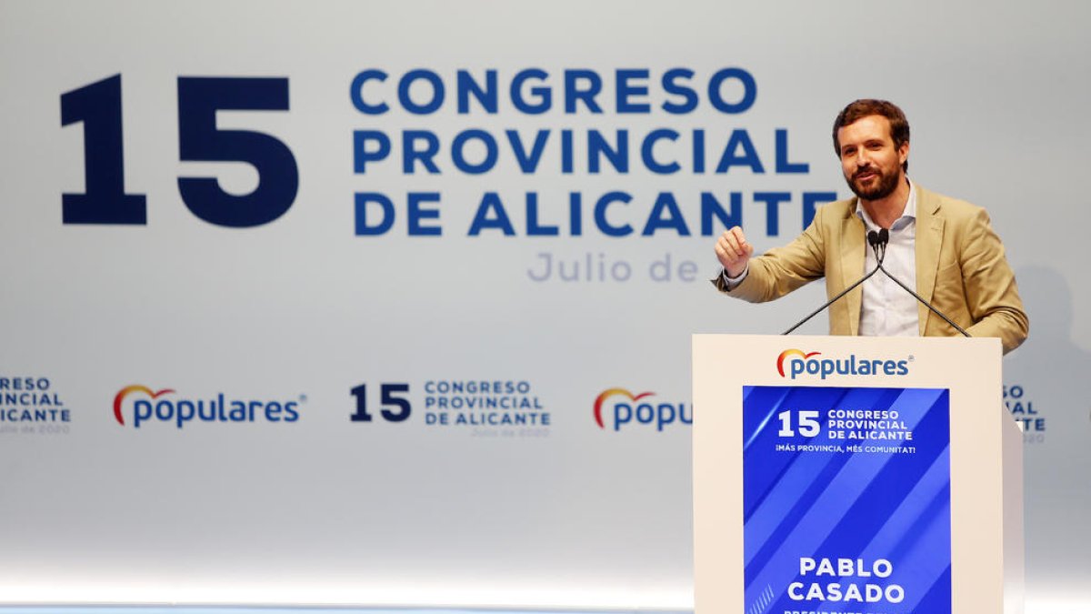 Casado participó en el Congreso provincial del PP de Alicante.