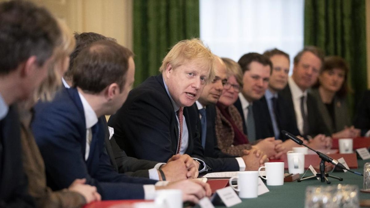 Johnson es va reunir ahir per primera vegada amb el seu gabinet després de les eleccions.