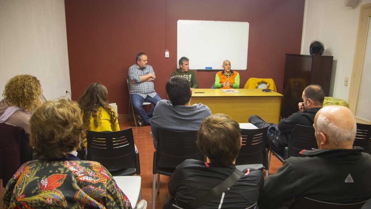 Presentació de la jornada solidària dijous passat.